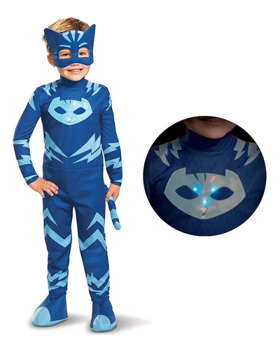 Disfraz De Pj Masks Catboy Deluxe Con Iluminación Para Niños