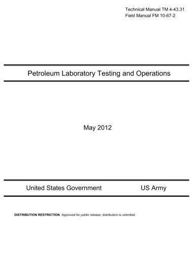 Technical Manual Tm 44331 Field Manual Fm 10672 Petroleum La