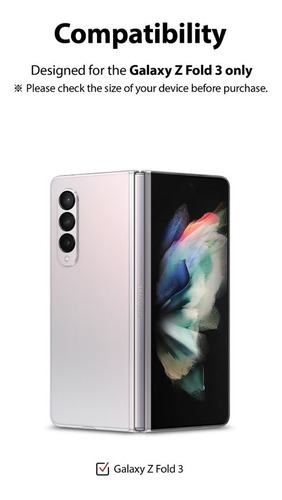 Imagen 8 de 9 de Film Ringke Screen Para Galaxy Z Fold 3 Pantalla Full