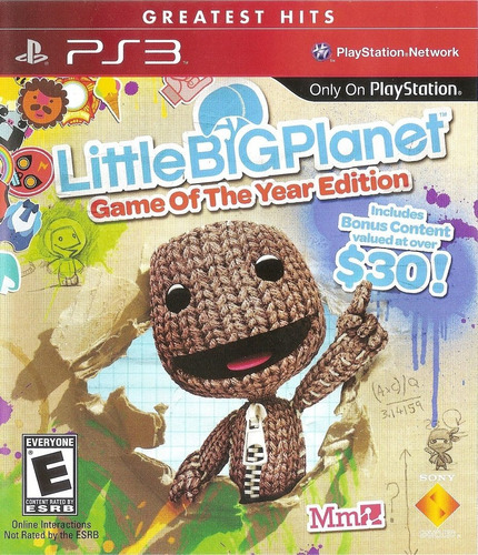 Littlebigplanet 1 Game Of The Year Edition - Ps3 Físico