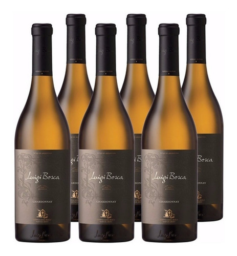 Vino Luigi Bosca Chardonnay Caja X6 X750cc Envio Sin Cargo