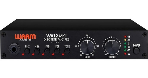 Warm Audio Wa12 Mkii Mic Pre Black 