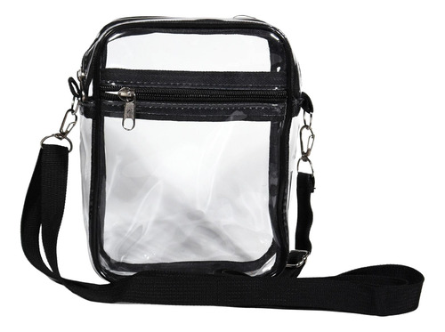 Bolso Transparente Monedero Transparente Negro Pequeño
