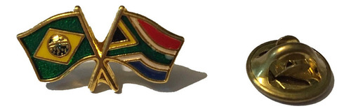 Pin Da Bandeira Do Brasil X África Do Sul