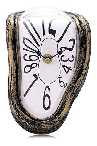 Lafocuse Silent Creative Surrealism Melting Clock Con Número