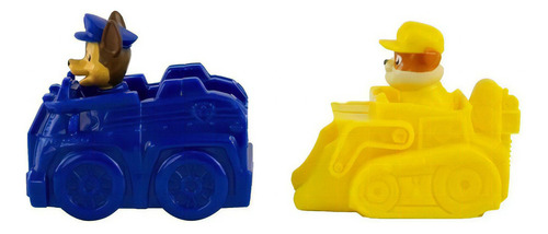 Kit 2 Mini Veiculos Patrulha Canina Rubble E Chase 1318