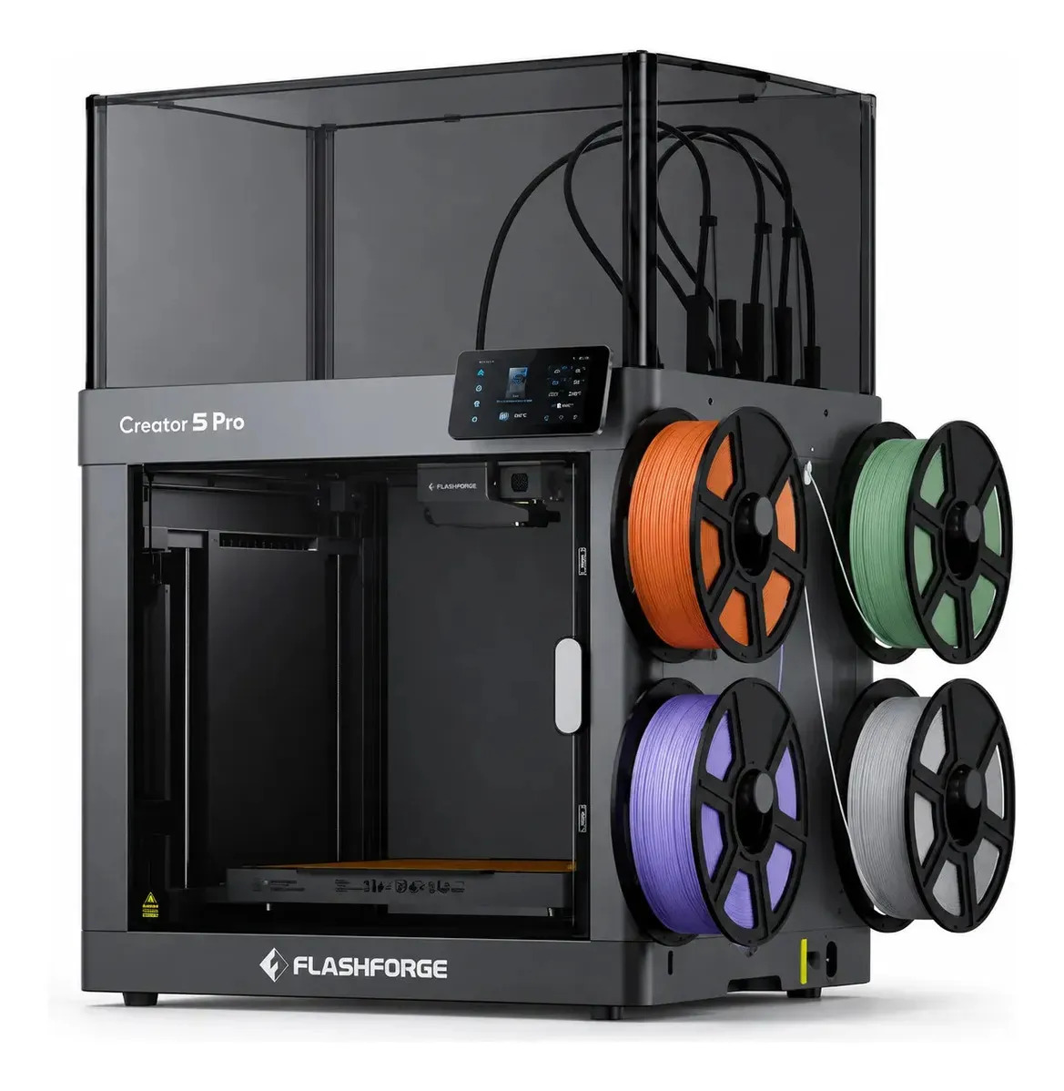 Impressora 3d Flashforge Creator 5 Multicor 4 Cabeças Corexy Cinza-escuro