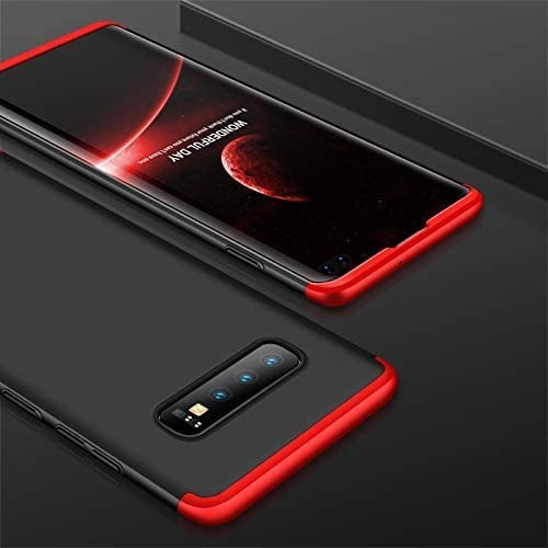 Capa protetora Danet 360 360 duas cores preto com vermelho para Samsung Galaxy s10 lite Galaxy s10 lite com tela de 6.7" de 1 unidade