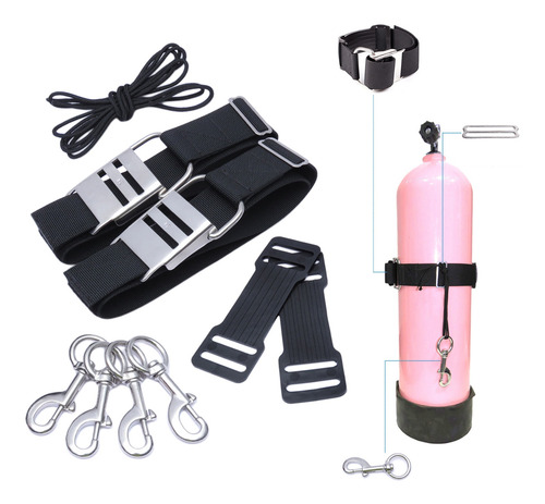 Imagen 4 de 11 de Kit De Gran Resistencia Soporte De Tanque De Correas Twin