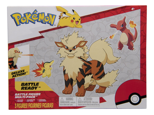 Figura De Batalla De Pokémon, Tema De Fuego Con Paquete De
