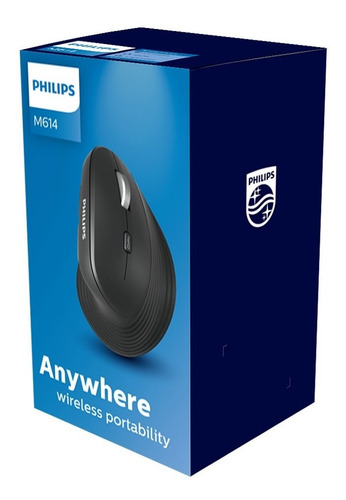 Imagen 7 de 9 de Mouse Vertical Philips M614 Inalambrico 1600dpi Pc Notebook