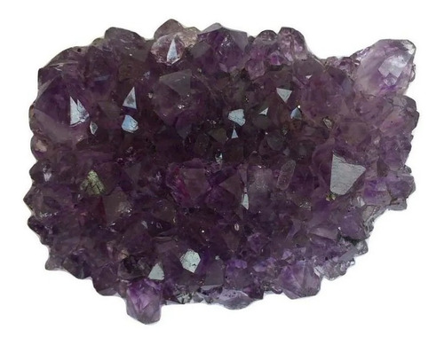 Lote Ametista 2 Drusa Bruta Natural Pedra Cristal