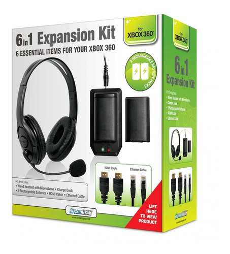 Acessorios Kit De Expansao 6 Em 1 Para Xbox 360 Dream Gear