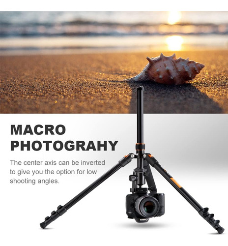 Trípode Dslr 64 Aluminio Compacto Con Cabezal Panorámico Na