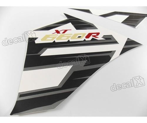 Kit Adesivos Compatível Yamaha Xt 660r 2015 Branca 10433 Cor Adesivo Emblema Gráfico Xt660r 2015 Branca