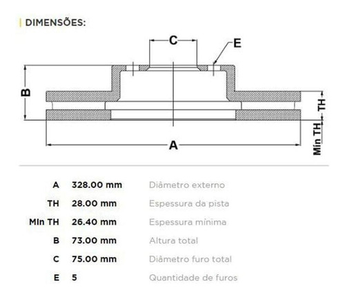 Disco Dianteiro Ventilado Fremax Bmw X3 F25 2011-2017 (un)