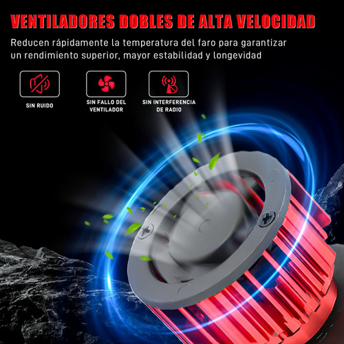 2x H11 Led Luz De Faros Foco Baja Para Ford Fiesta 2014-2016