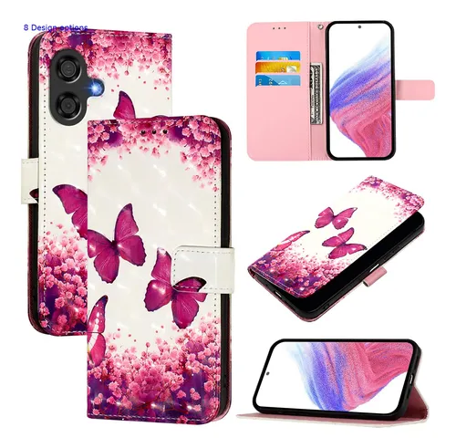 Funda Tipo Cartera De Piel Impresa En 3d Para Google Pixel 9 Series, Cierre Magnético, Soporte, Tpu, Anticaída, Ranuras Para Tarjetas