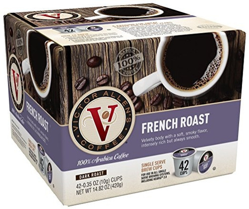 Victor Allen Coffee, Francés Asado, 0,35 Oz, 42 Count (compa