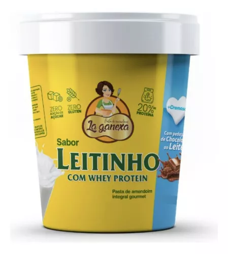 Pasta Amendoim Leitinho Trufado C Whey Protein Vitapower Air