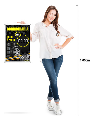 Banner Borracharia - Preço Editável