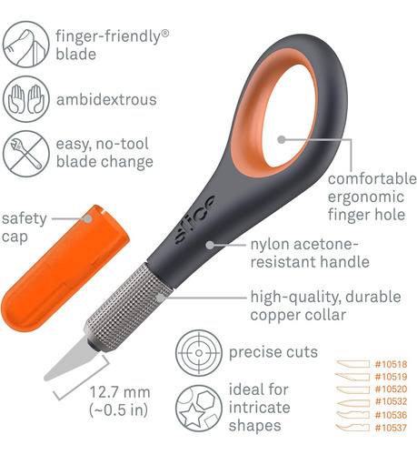 10580 Cuchillo De Precisión, Mango Único Empuñadura ...