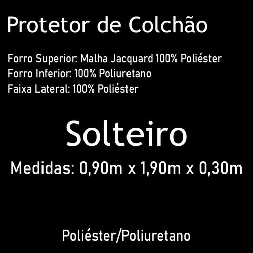 Protetor De Colchão Impermeável Solteiro Techlife Premium Ja