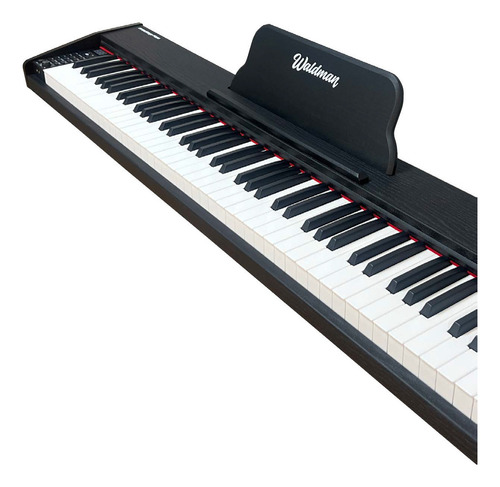 Piano Digital Primestage Waldman Wps-88 Teclas Semi-pesadas! Cor Preto