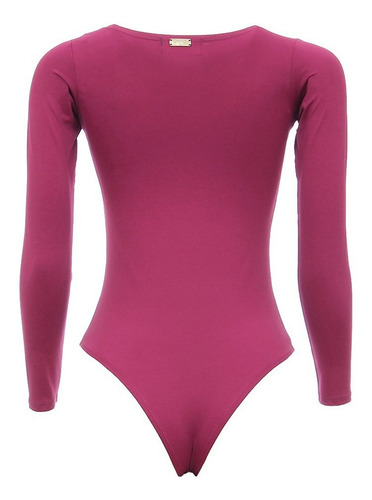 Imagem 2 de 2 de Body Feminino Manga Longa Pink Txc 27403