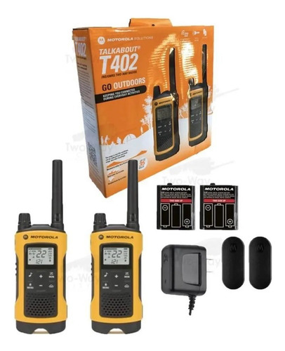 6x Handy Motorola Walkie Talkie T402 Ip54 Ivox/vox 56km