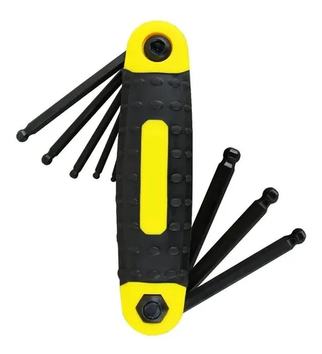 Juego Llaves Allen Plegables Metricas Crossmaster Hexagonal