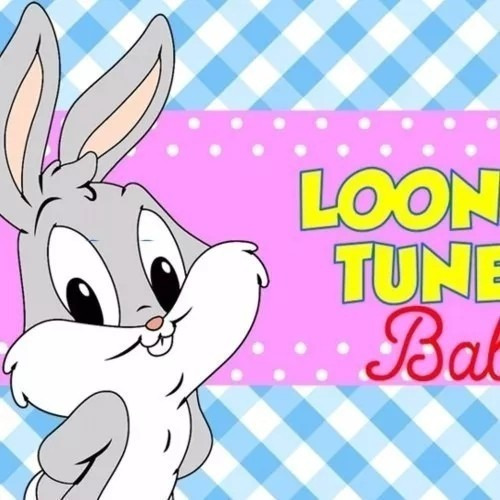 Kit Imprimible Baby Looney Tunes Diseñá Tarjetas Cumples