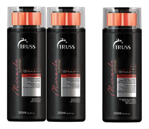 Kit Truss Miracle Summer 2 Shampoos + 1 Condicionador 300ml