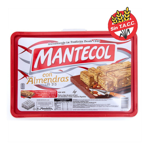 Mantecol Con Almendras Pote Plastico X3,400 Kg
