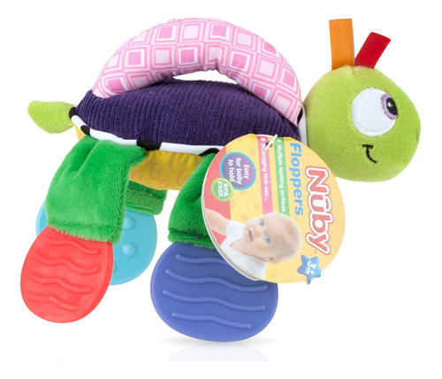 Nuby Nuby Floppers Plush Teether - Tortuga