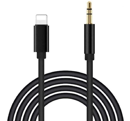 Imagen 1 de 5 de Cable Audio Jack Adaptador iPhone A Audio 3.5mm Lightning