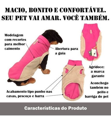 Imagem 3 de 9 de Roupa Roupinha Plush Sueter Soft Cachorro Grande Porte G2