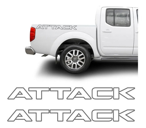 Kit Adhesivos  Calcos Laterales Attack  Nissan Frontier 