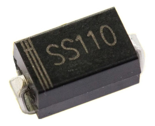 2 X Ss110 Do-214aa Smd Diode Schottky 1a 100v