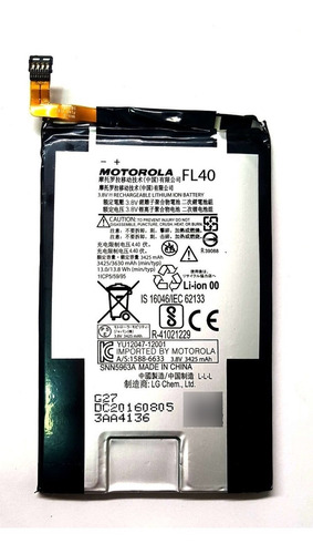 Bateria Pila Fl40 Motorola Droid Maxx 2 Xt1565 X Play Xt1562