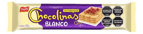 Galletitas Chocolinas Blanco 245 Gr. Pack 10 Unid.