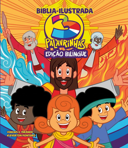 Bíblia Ilustrada 3 Palavrinhas | Edição Luxo | Bilíngue Crianças - Infantil