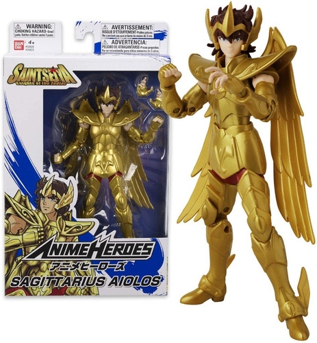 Figura De Sagitario Aiolos Saint Seiya - Bandai Anime Heroes