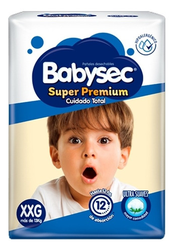 Babysec Pañales Desechables Super Premium Talla Xxg / 14 Un