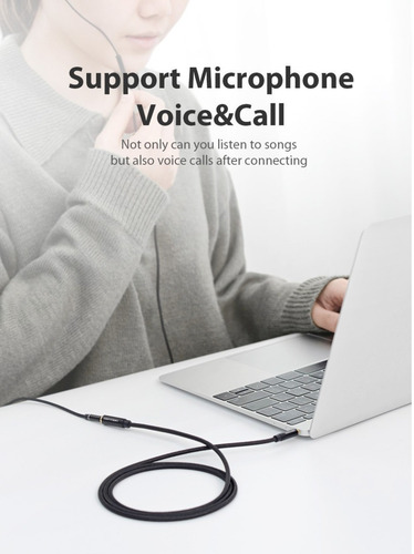 Imagen 2 de 6 de Cable Extensión 3.5mm Audífono Auriculares Micrófono 3mts