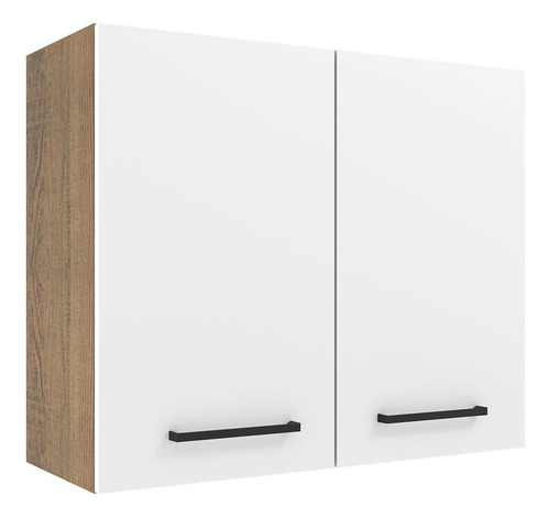 Armario de aire Agata Madesa, 80 cm, 2 puertas, rústico/blanco