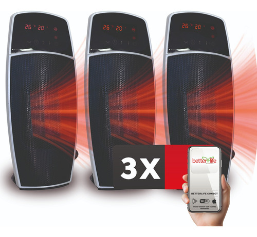 Termoventilador Digital (3 Unidades) Wi-fi 15 M2