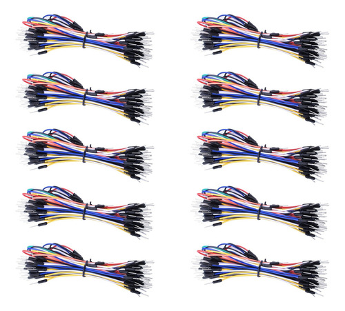 10 Kits Cables 650pzas Jumpers Dupont Protoboard Arduino