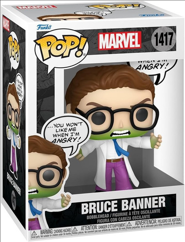 Funko Pop! Marvel - Bruce Banner ¡no Me Hagas Enojar! 1417