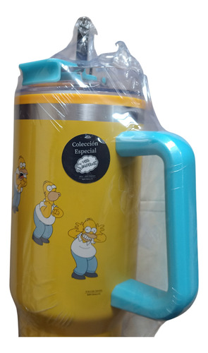 Termo Homero Simpson Los Simpsons Oxxo Edición Original Amarillo